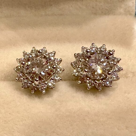 Neiman Marcus Jewelry - Neiman Marcus Millenia  18K Yellow Gold Plated D Color VVS1 Earrings